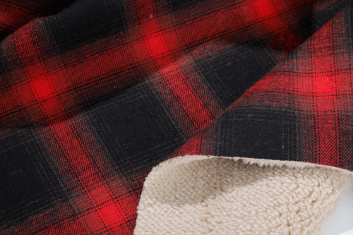 Bonded 150cm Woven Check Fabric , Polyester Bonded Fabric