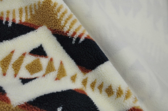 510gsm FUR: SHERPA  SUEDE:Polar Fleece Fabric  Bonded Woven Fabric