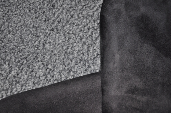 Grey lambsuede and suede composite