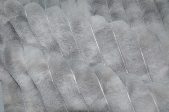 Printed Imitation Rabbit Fur 100% Polyester 150cm CW Or Adjustable