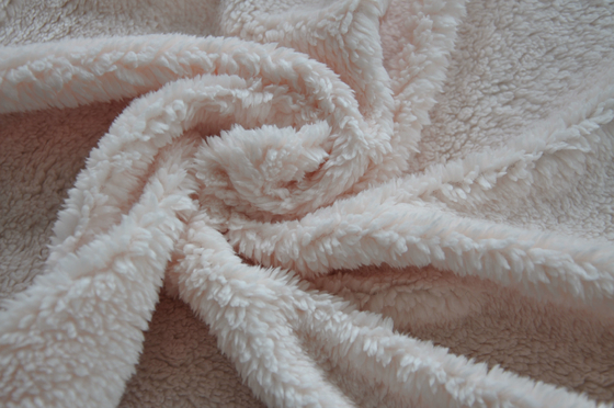 Red Solid Shu Velveteen 150cm Wool Cotton Blend Fabric