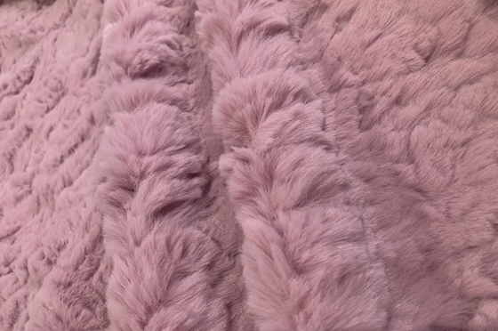 Soft Plush Faux Rabbit Fur Fabric for Garments &amp; Accessories