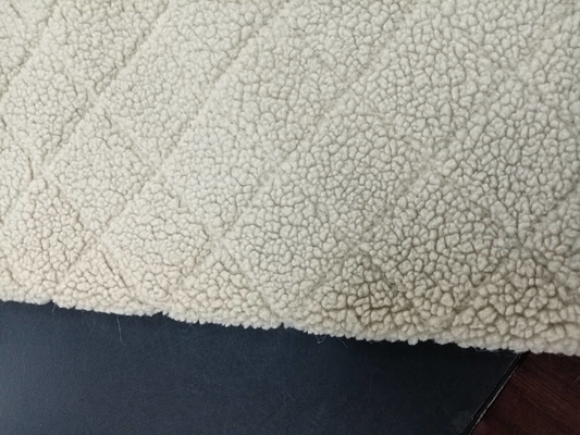 Jacquard Pattern 100% Polyester Faux Sherpa Fabric 150cm CW Or Adjustable Width