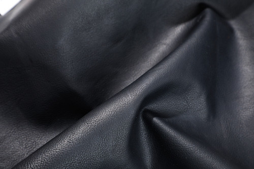 Black Solid Breathable PU Leather , 137cm Waterproof PU Leather