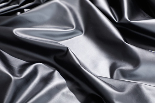 Solid 137cm Black PU Leather , Waterproof PU Artificial Leather