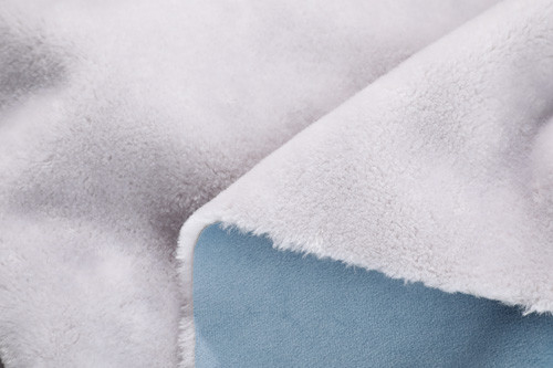 Polyester	Bonded Fleece Fabric Solid Imitation Rabbit Hair , 142cm Bonded Suede Fabric