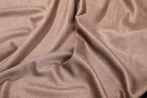 Brown 150cm Faux Leather Nubuck Fabric , Solid Microfiber Faux Suede