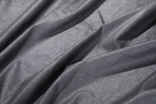 Coating Grey Faux Suede Fabric Polyester , Elastic Faux Microsuede Fabric