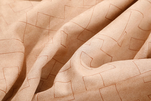 Jacquard Pattern Faux Suede Fabric Polyester Sherpa