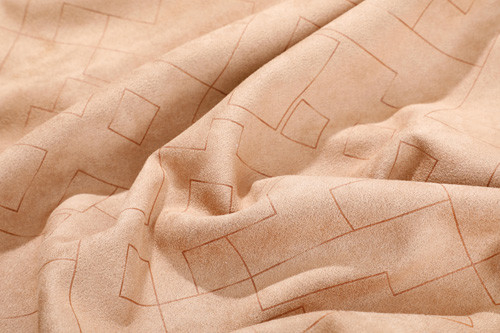 Jacquard Pattern Faux Suede Fabric Polyester Sherpa