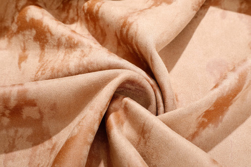 Patterned Printed Faux Suede Fabric For Clothing 155cm Polyester