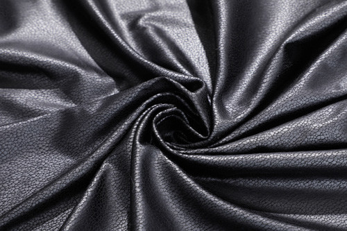 Wrinkle Black Faux Suede Bed Sheets Polyester 155cm