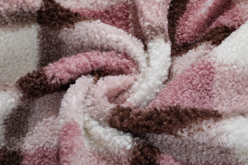 Grain Jacquard Terry Knit Fabric , Polyester Viscose Knit Fabric