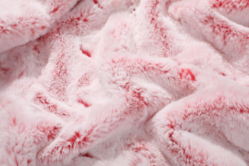 Solid Red Imitation Rabbit Fur Polyester Faux Bunny 150cm