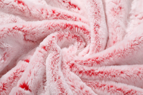 Solid Red Imitation Rabbit Fur Polyester Faux Bunny 150cm