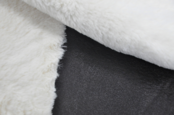 410gsm 100%pu rabbit hair casual outdoor clothing