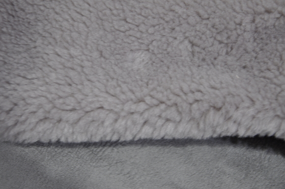 610gsm 100p Solid Sherpa Fur Solid Suede Bonded Fleece Fabric