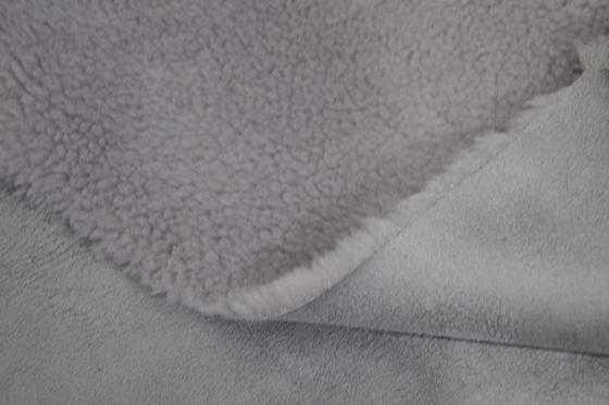 610gsm 100p Solid Sherpa Fur Solid Suede Bonded Fleece Fabric