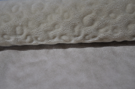 620gsm Polyester 100p Fur Solid Sherpa Solid Suede Bonded Fleece Fabric