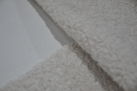 600gsm Fur Solid Sherpa Coating Suede Polar Fleece Fabric