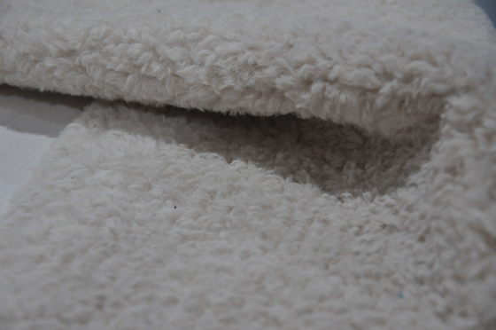 600gsm Fur Solid Sherpa Coating Suede Polar Fleece Fabric