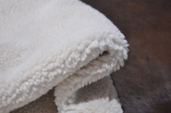 520gsm Fur Solid Sherpa Solid Pu 100%P Bonded Fleece Fabric