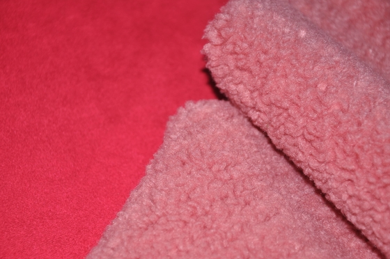 Solid Sherpa Solid Pu Bonded Fleece Fabric 600gsm Fur