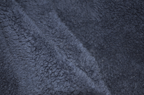 410gsm Fur Solid Shu Velveteen Woven Pu Polar Fleece Fabric