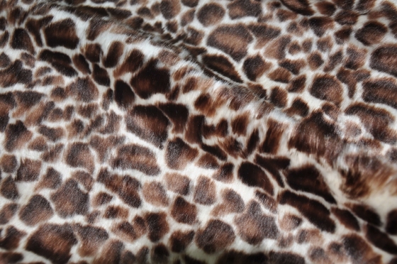 530gsm Leopard Print Polyester Fabric For Unique Fashion 100% Polyester Fabric