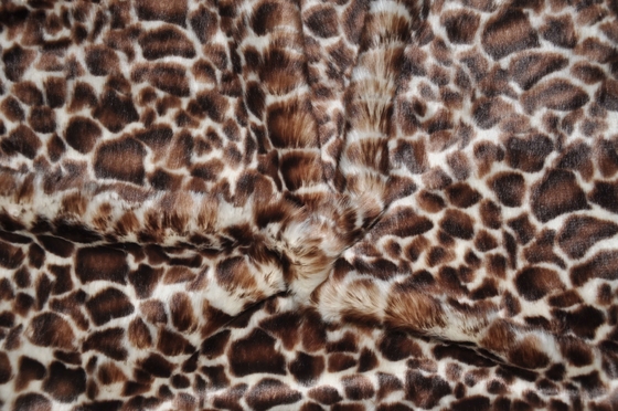530gsm Leopard Print Polyester Fabric For Unique Fashion 100% Polyester Fabric