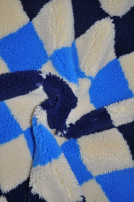 Jacquard 100% Polyester Sherpa Fabric Faux 150cm Adjustable 535gsm