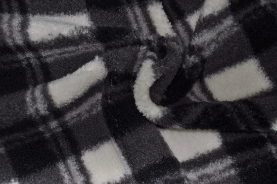 100% Polyester 150cm CW Or Adjustable 330gsm Faux Sherpa Fabric