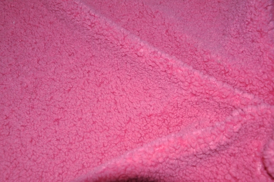 150cm Faux Sherpa Fabric Recycled Polyester Fur Jacquard Pattern 500gsm