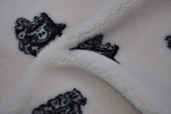 100% Polyester 150cm CW Or Adjustable 535gsm Faux Sherpa Fabric