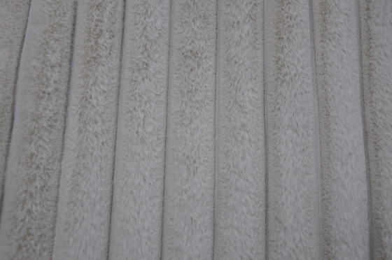 Slotted Rabbit Fur 100Polyester  150cm CW Or Adjustable