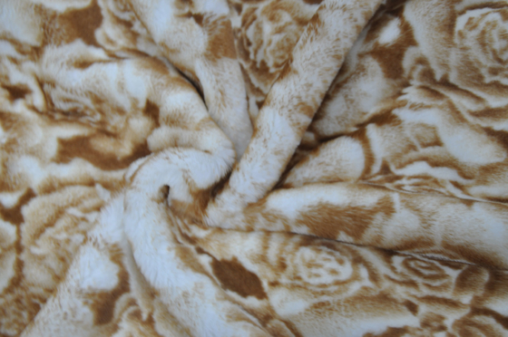 Faux Rabbit Fur Fabric 100% Polyester 150cm CW Or Adjustable