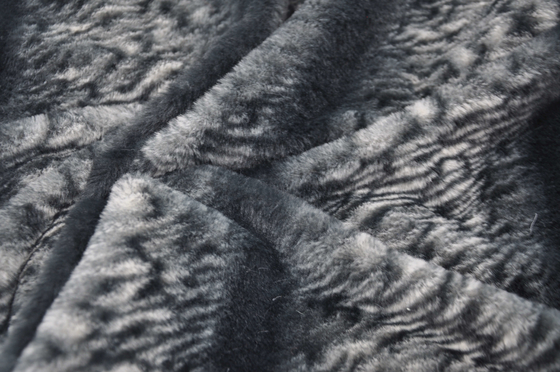 Printed Imitation Rabbit Fur 100% Polyester 150cm CW Or Adjustable