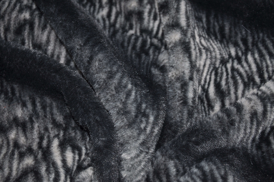 Printed Imitation Rabbit Fur 100% Polyester 150cm CW Or Adjustable
