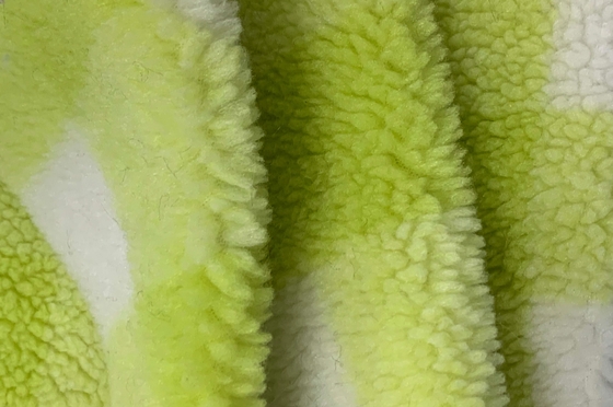 Solid Faux Sherpa Fabric Polyester , 150cm Faux Suede Sherpa 360gsm