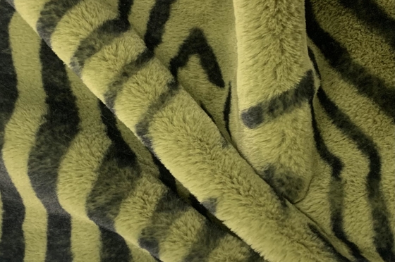 Printed Imitation Rabbit Fur 100% Polyester 150cm CW Or Adjustable