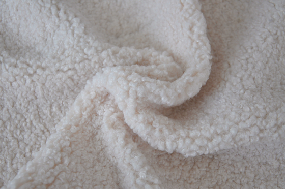 Faux sherpaRecycled 150cm Warp Knitted Fabric for Garments &amp; Toys