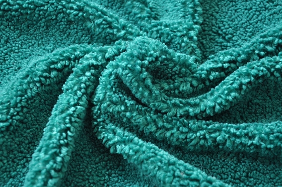 Green 100P Wool Warp Knitted Fabric With Good Longitudinal Stability