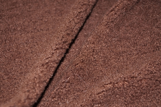 brown 100P 150cm Warp Knitted Fabric For Shell/Combo