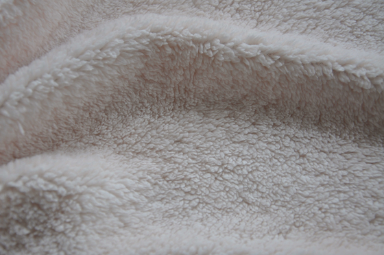 Red Solid Shu Velveteen 150cm Wool Cotton Blend Fabric