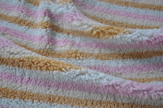 Gentle and Comfortable, Warm and Nurturing  Shu Velveteen Polyester Wool Cotton Blend Fabric