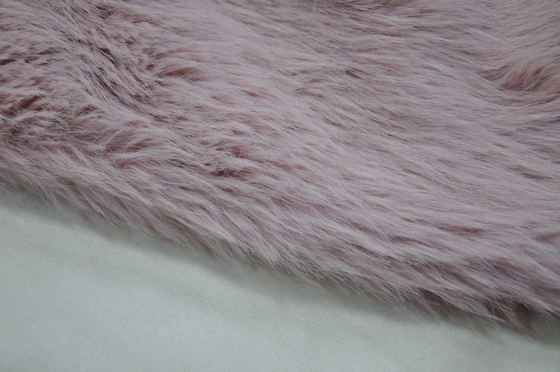 Pink Long Hair Fur Fabric  , Create a dreamy and luxurious atmosphere in your home