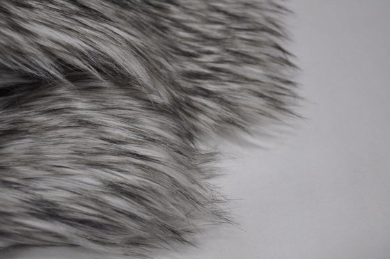 Patterned Artificial Long Hair Fur Fabric Jacquard Faux Fox By The Yard