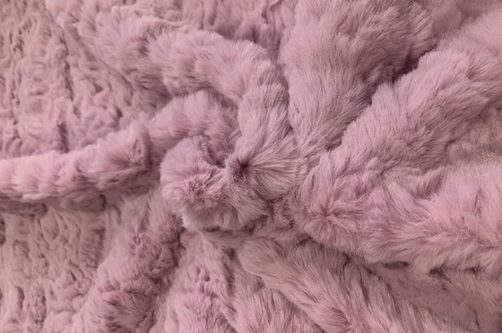Soft Plush Faux Rabbit Fur Fabric for Garments &amp; Accessories