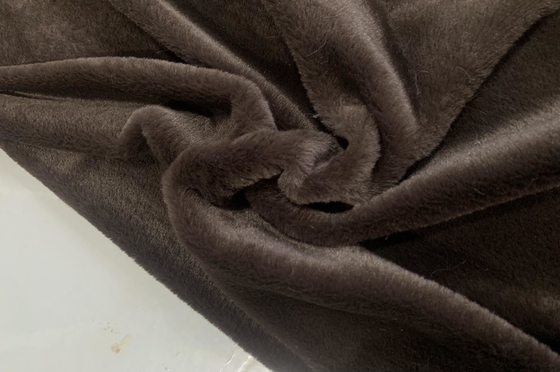 Luxurious Soft Faux Rabbit Fur Fabric GRS Certificated