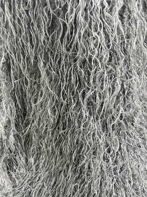 Grey Mongolian Sheep Fur Fabric Indulge In Unparalleled Comfort